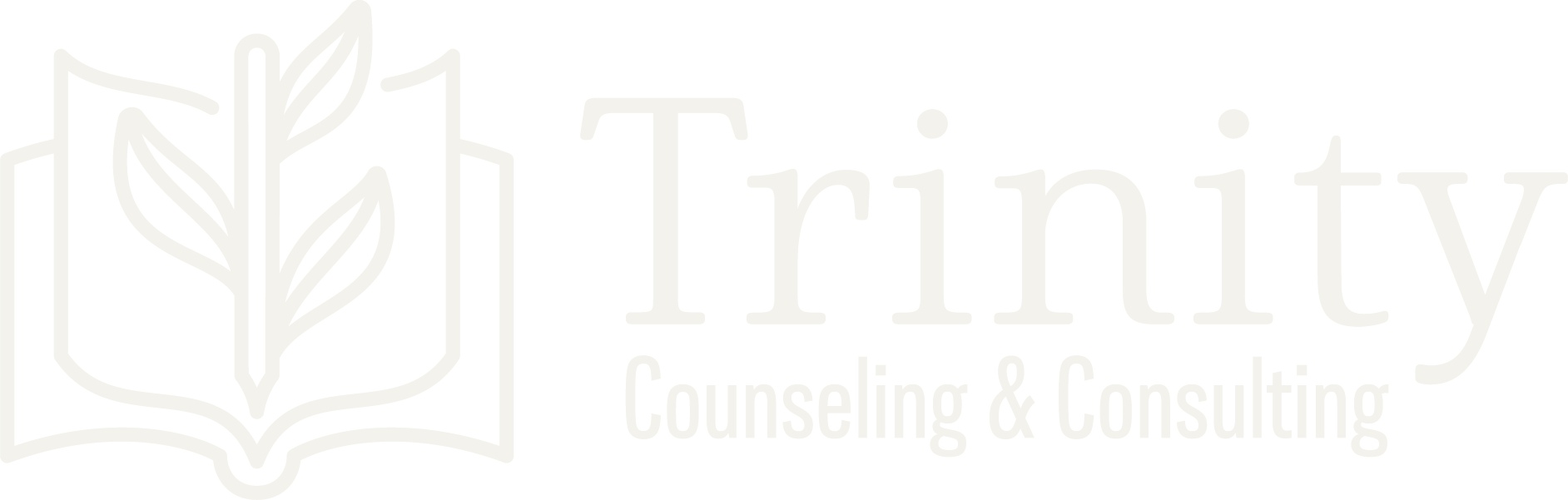 Trinity Counseling & Consulting Logo in Cream Trinity Counseling & Consulting Logo in cream