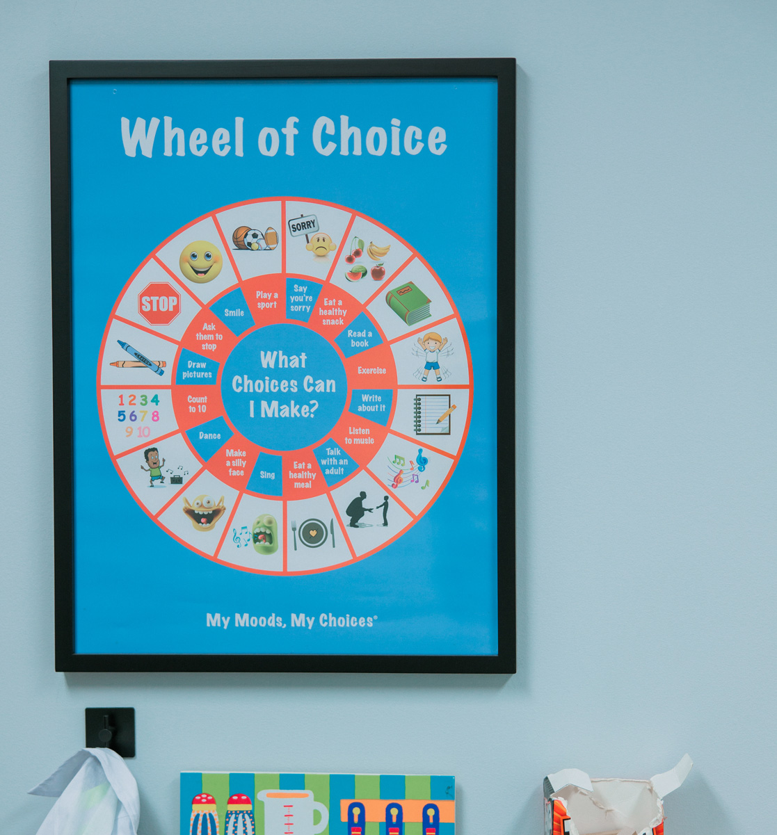 TRINITY-COUNSELING-FINALS-278 Wheel of Choice showing positive coping and self-regulation choices for children